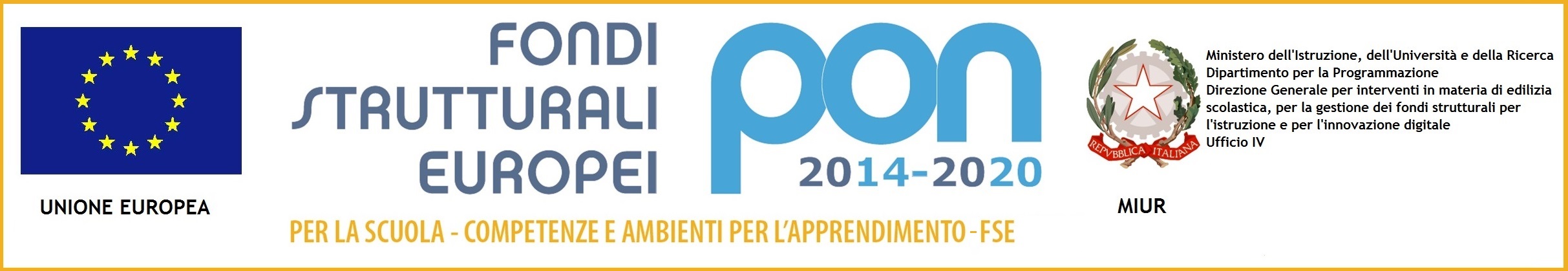 PON e POR FESR 2014-2020